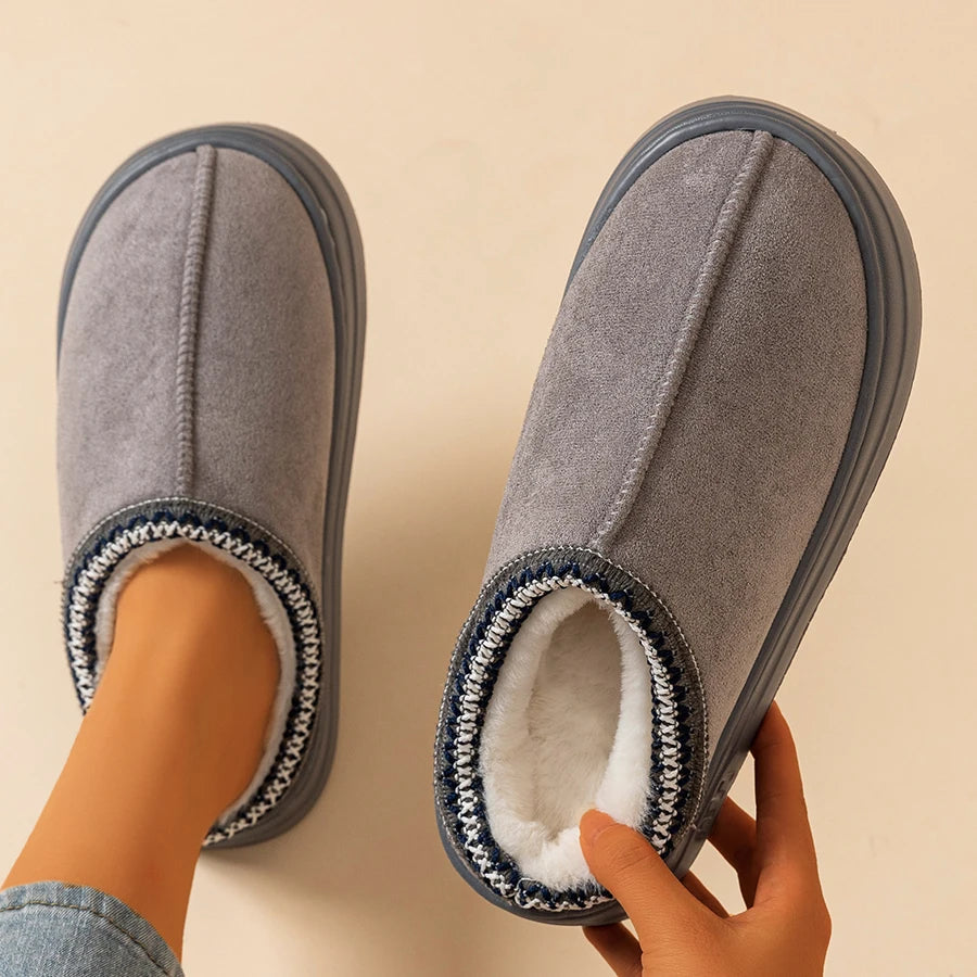 Plush Slipper Boots