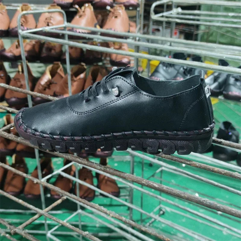 Leather Slip-On Loafers