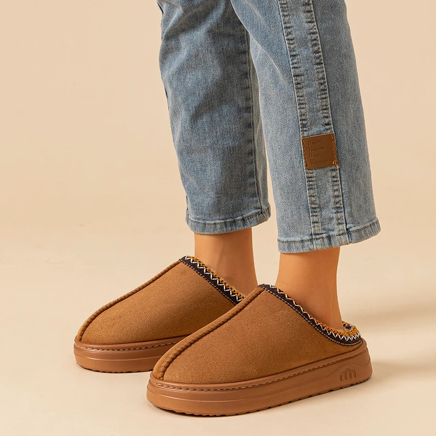 Plush Slipper Boots