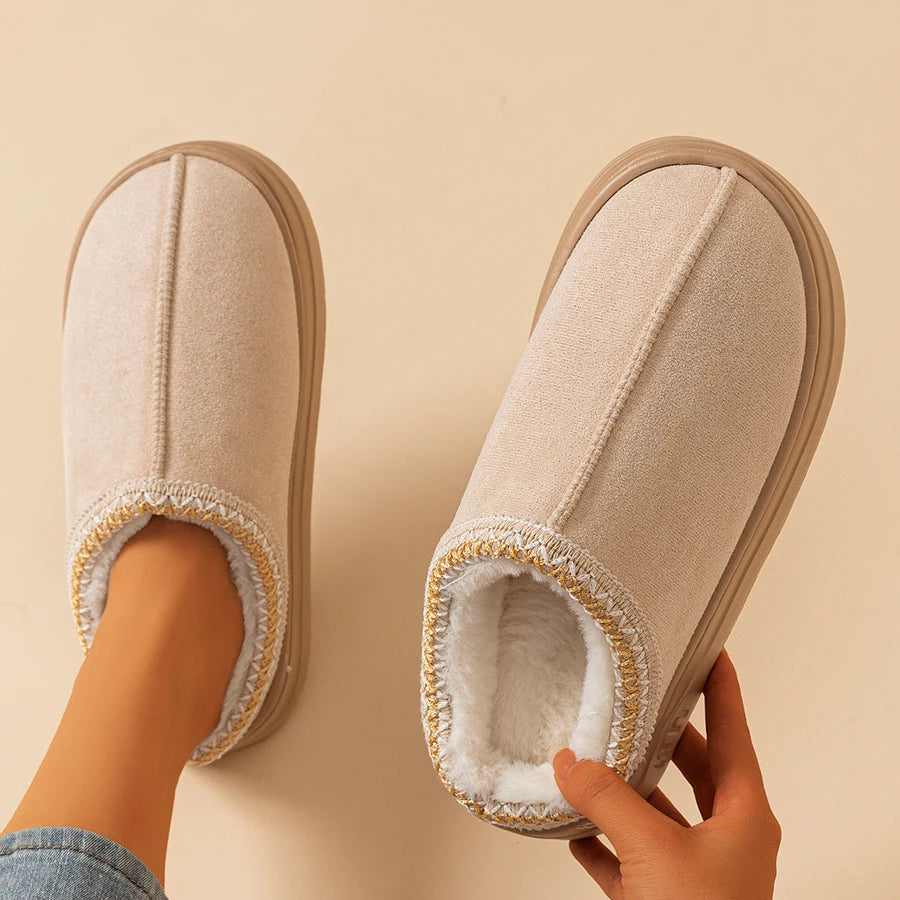 Plush Slipper Boots