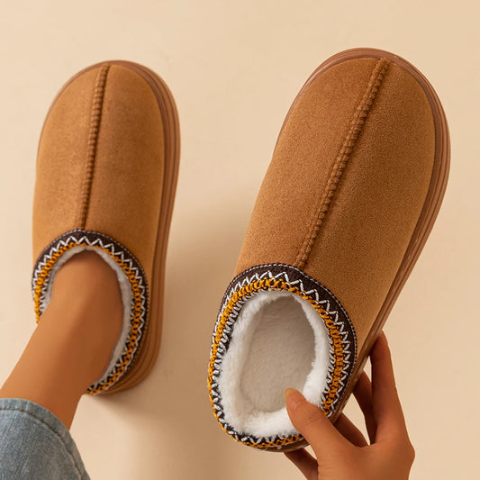 Plush Slipper Boots