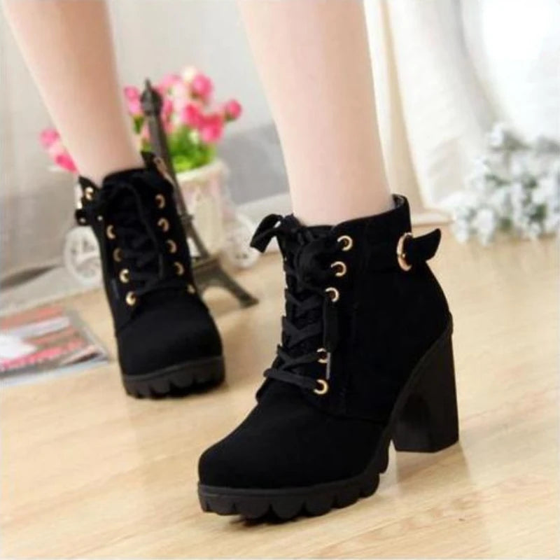 Winter High Heel Boots